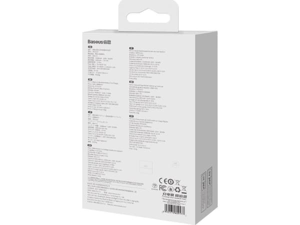 Baseus 6932172614607, 10000 mAh, Trådløs lading, 20 W, Blå