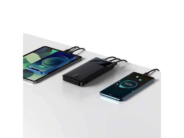 Baseus Bipow, 10000 mAh, Lithium Polymer (LiPo), Power Delivery, Quick Charge 3.0, 3,7 V, 20 W, Sort