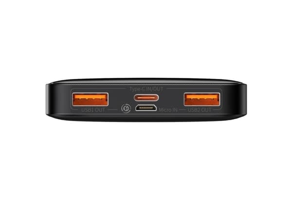 Baseus Bipow, 10000 mAh, Lithium Polymer (LiPo), Power Delivery, Quick Charge 3.0, 3,7 V, 20 W, Sort