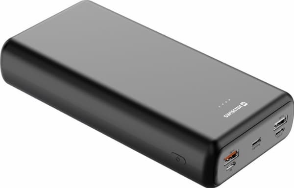 Swissten 22013914, 30000 mAh, Quick Charge 3.0, Svart