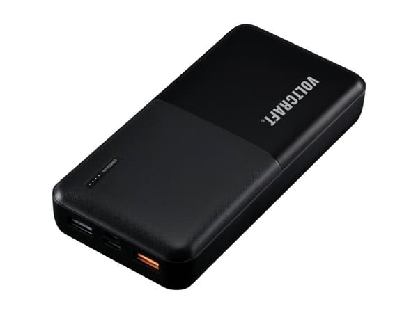 VOLTCRAFT PB-19C-M Powerbank 20000 mAh Power Delivery, Quick Charge LiPo Sort