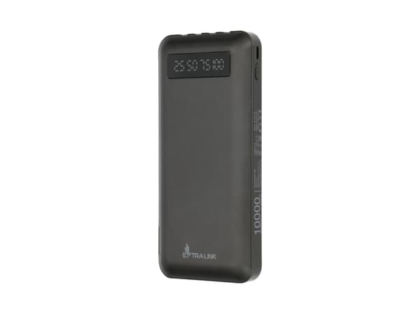 Extralink EPB-083 - Strømbank - 10000 mAh - 10 watt - 2.1 A (USB) - svart