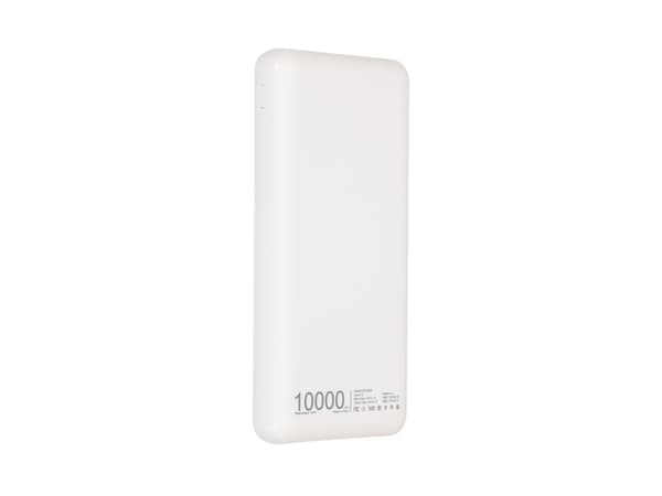 Extralink EPB-098W - Strömförsörjningsbank - 10000 mAh - 2.1 A - 2 utdatakontakter (USB) - vit