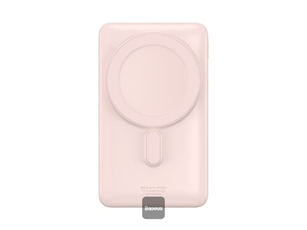Baseus 6932172614621, 10000 mAh, Trådløs lading, 3,85 V, 20 W, Rosa