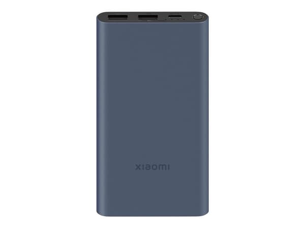 Xiaomi PB100DPDZM - Strømbank - 10000 mAh - 22.5 watt - 3 A - PD, QC 3.0 - 3 utgangskontakter (2 x USB, 24 pin USB-C) - blå Sort, Blå