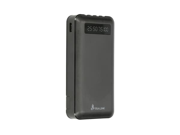 Extralink EPB-084 - Strømbank - 20000 mAh - 10 watt - 2.1 A (USB) - svart