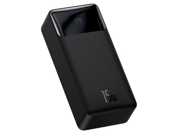 Baseus Bipow, 30000 mAh, 15 W, lajitelma musta