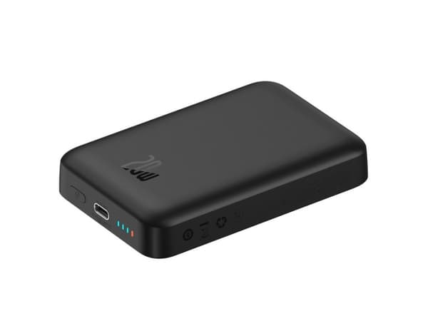 Baseus Magnetic Mini, 10000 mAh, Trådløs lading, 20 W, Sort