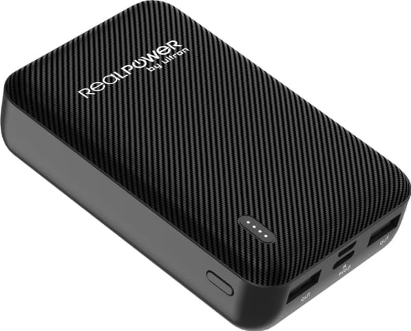 RealPower Powerbank PB-10000 SE schwarz 10.000mAh