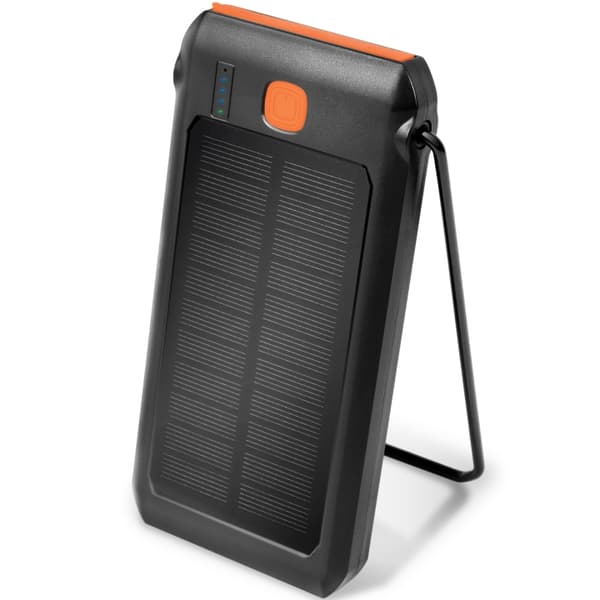 LogiLink PowerBank 10.000 mAh 18W PD Solcell Svart Svart