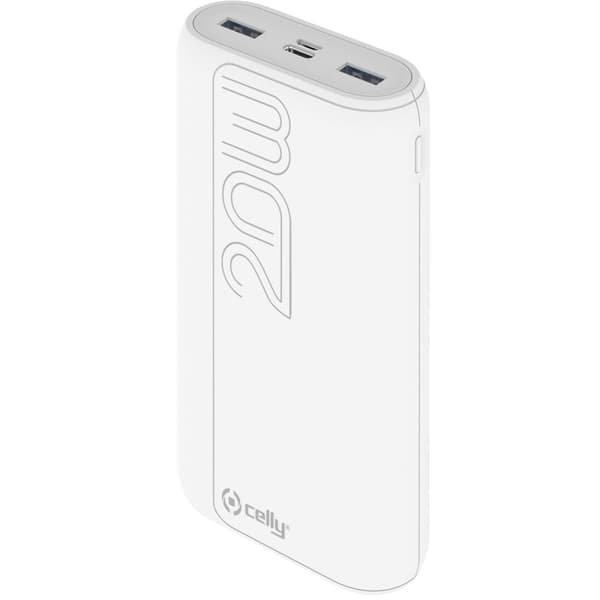 Celly PowerBank PD 20W 20.000 mAh Hvit