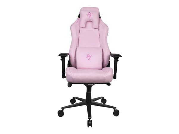 Arozzi Vernazza Supersoft - Stol - ergonomisk - armlener - T-formet - tipping - roterende - stoff - rosa