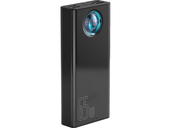 Baseus Amblight 30000mAh 4xUSB USB-C 65W svart