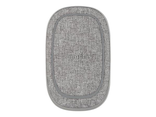 Moshi Porto Q 5K - Trådløs ladepute / nødlader - 5000 mAh - 15 watt (USB) Grå