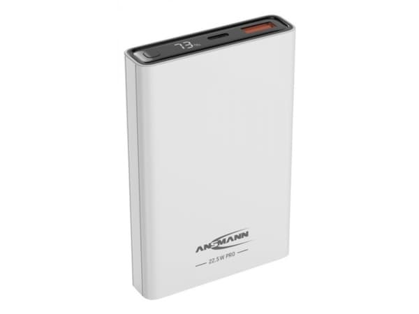 Ansmann 1700-0156, 10000 mAh, Lithium-Ion (Li-Ion), Quick Charge 3.0, 12 V, 22,5 W, Hvit