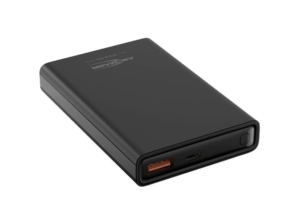 Ansmann 1700-0154, 10000 mAh, Lithium-Ion (Li-Ion), Quick Charge 3.0, 12 V, 22,5 W, Sort Sort