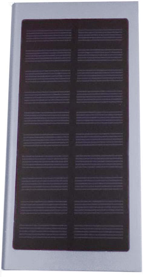 Silver Powerbank med Solceller - 20.000 mAh