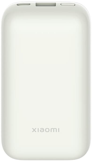 Xiaomi PB1030ZM - Pocket Edition Pro - strømbank 21700 - 10000 mAh - 36 Wh - 33 watt - 3 A - Fast Charge - 2 utgangskontakter (USB, 24 pin USB-C) - e Hvit