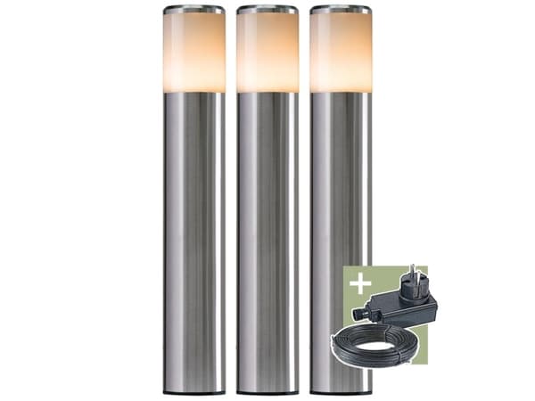 Lampe Ludeco STEN PL1013, 1W, LED, IP44, sølv