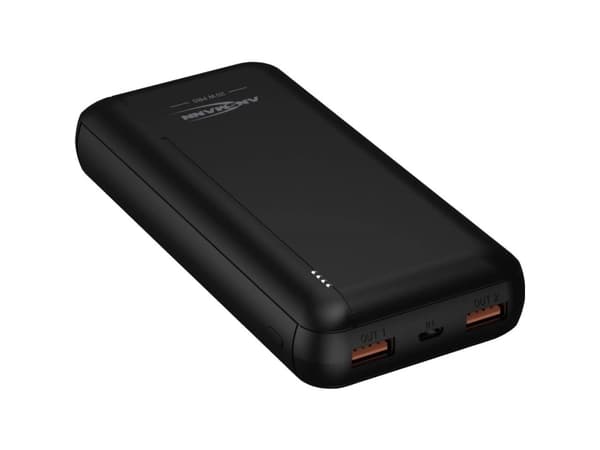 Ansmann PB320PD, 20000 mAh, Lithium Polymer (LiPo), Quick Charge 3.0, 3,7 V, Sort