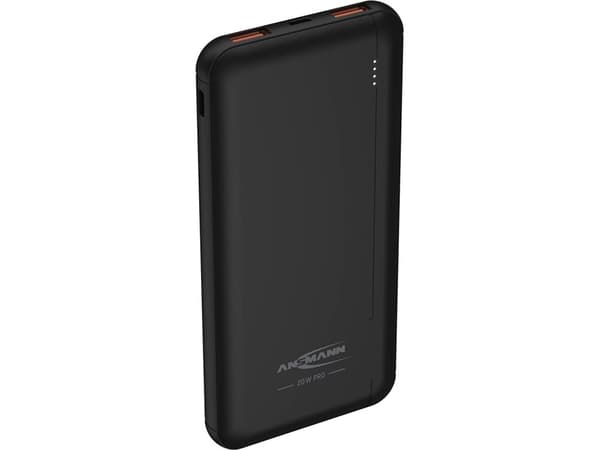 Ansmann PB320PD, 20000 mAh, Lithium Polymer (LiPo), Quick Charge 3.0, 3,7 V, Sort Sort