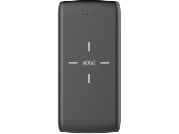 Wave QiPower -varavirtalähde, 10 000 mAh, musta