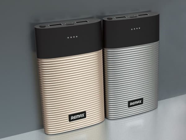 Remax RPP-27, Sort, Sølv, Universell, ABS syntetisk, Polykarbonat (PC), Lithium Polymer (LiPo), 10000 mAh, DC