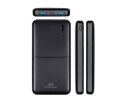 Rivacase VA2532, 10000 mAh, Quick Charge 3.0, 3,7 V, Sort