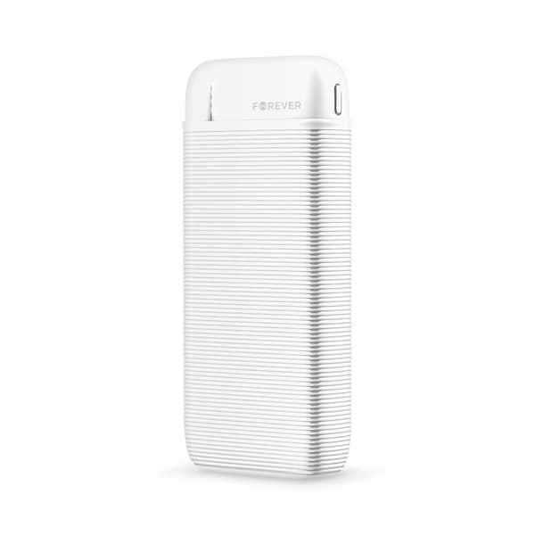 10000mAh Forever Powerbank till Mobiltelefoner & Surfplattor Vit