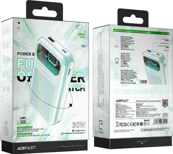 Powerbank Acefast Sparkling Series M2 20000mAh Zielony