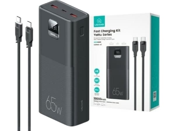 Powerbank Usams PB68 30000mAh Czarny