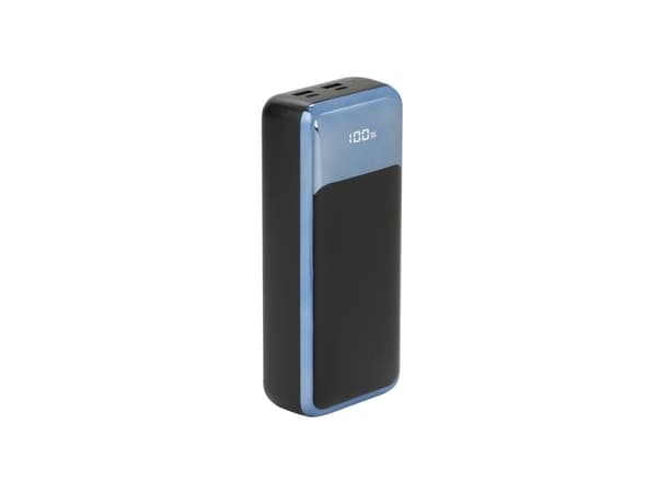 Rivacase VA1080, 30000 mAh, Lithium Polymer (LiPo), Sort, Blå Sort, Blå