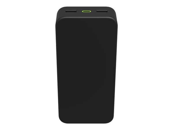 mophie powerstation XL - Strømbank - 20000 mAh - 20 watt - PD - 2 utgangskontakter (USB) - på kabel: USB-C - svart