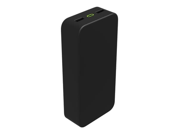 mophie powerstation XL - Strømbank - 20000 mAh - 20 watt - PD - 2 utgangskontakter (USB) - på kabel: USB-C - svart