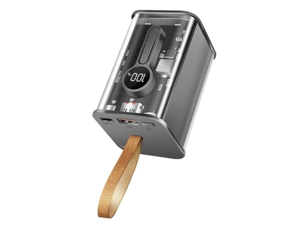 Logilink - strømbank - med skjerm - 20000 mAh - 20 watt - 3 A - PD 3.0, Quick Charge 3.0 - 2 utgangstilkoblingspunkter (USB-C (PD), 4 pins USB Type A Sort