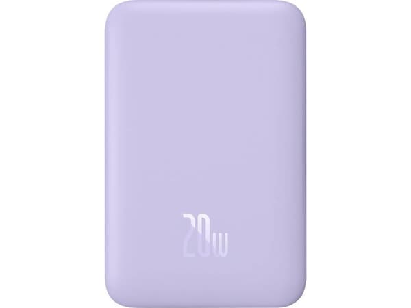 Baseus Magnetic Mini 10000mAh 20W MagSafe magnetisk powerbank (lilla)