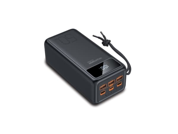 RealPower PB-56000 PD PRO, 56000 mAh, litiumpolymer (LiPo), 130 W, svart Sort