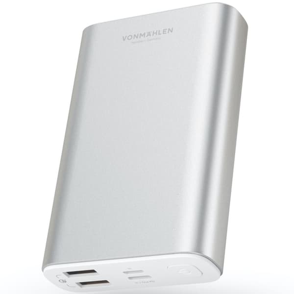 VonMählen Powerbank Evergreen 10K sølv