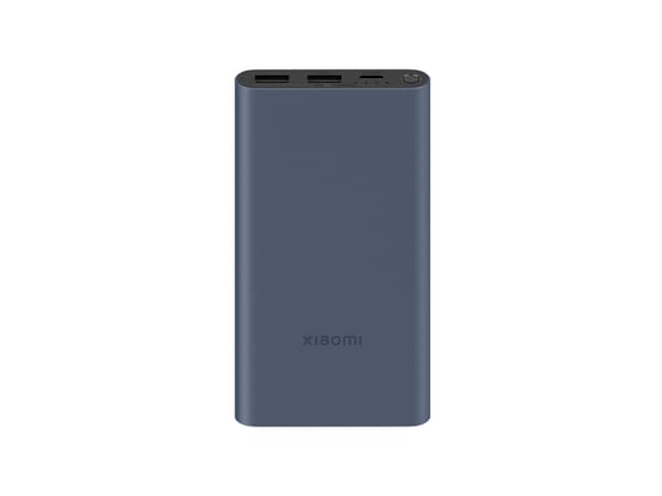 Xiaomi PB100DPDZM - Strömförsörjningsbank - 10000 mAh - 22.5 Watt - 3 A - PD, QC 3.0 - 3 utdatakontakter (2 x USB, 24 pin USB-C) - blå