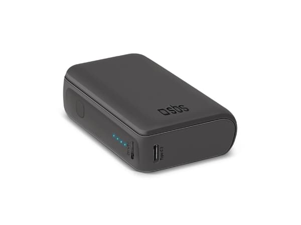 SBS NanoTube, 10000 mAh, Lithium-Ion (Li-Ion), 10 W, Sort Sort