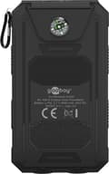 Miniatyrbillede 5 af 8: Goobay Outdoor-powerbank 8.0 (8.000 mAh) til udendørs eventyr med robust design, solcellepanel og lommelygtefunktion