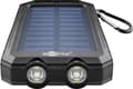 Miniatyrbillede 1 af 8: Goobay Outdoor-powerbank 8.0 (8.000 mAh) til udendørs eventyr med robust design, solcellepanel og lommelygtefunktion