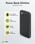 Pikkukuva 4 / 8: Goobay Powerbank Slimline 10.000 mAh Kraftfulla 10.000 mAh med statusdisplay