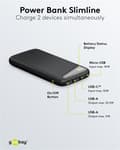 Pikkukuva 7 / 8: Goobay Powerbank Slimline 10.000 mAh Kraftfulla 10.000 mAh med statusdisplay