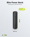 Miniatyrbillede 5 af 8: Goobay Bike Powerbank 5.0 (5.000 mAh) lille, tynd og handy bar powerbank med en kapacitet på 5.000 mAh til montering på cyklen
