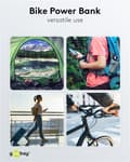Miniatyrbillede 7 af 8: Goobay Bike Powerbank 5.0 (5.000 mAh) lille, tynd og handy bar powerbank med en kapacitet på 5.000 mAh til montering på cyklen
