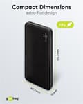 Pikkukuva 5 / 8: Goobay Powerbank Slimline 10.000 mAh kraftfulla 10 000 mAh i en praktisk och kompakt design med statusljusdioder