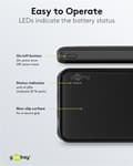 Pikkukuva 6 / 8: Goobay Powerbank Slimline 10.000 mAh kraftfulla 10 000 mAh i en praktisk och kompakt design med statusljusdioder