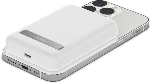 Belkin 5K powerbank med magnet, 5000 mAh, Farge: Hvit