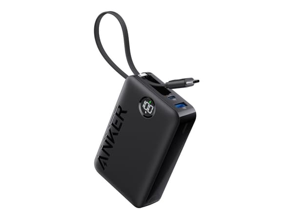 Anker 335 - Strömförsörjningsbank - 20000 mAh - 74 Wh - 22.5 Watt - 3 A - 3 utdatakontakter (USB, 2 x USB-C) - svart
